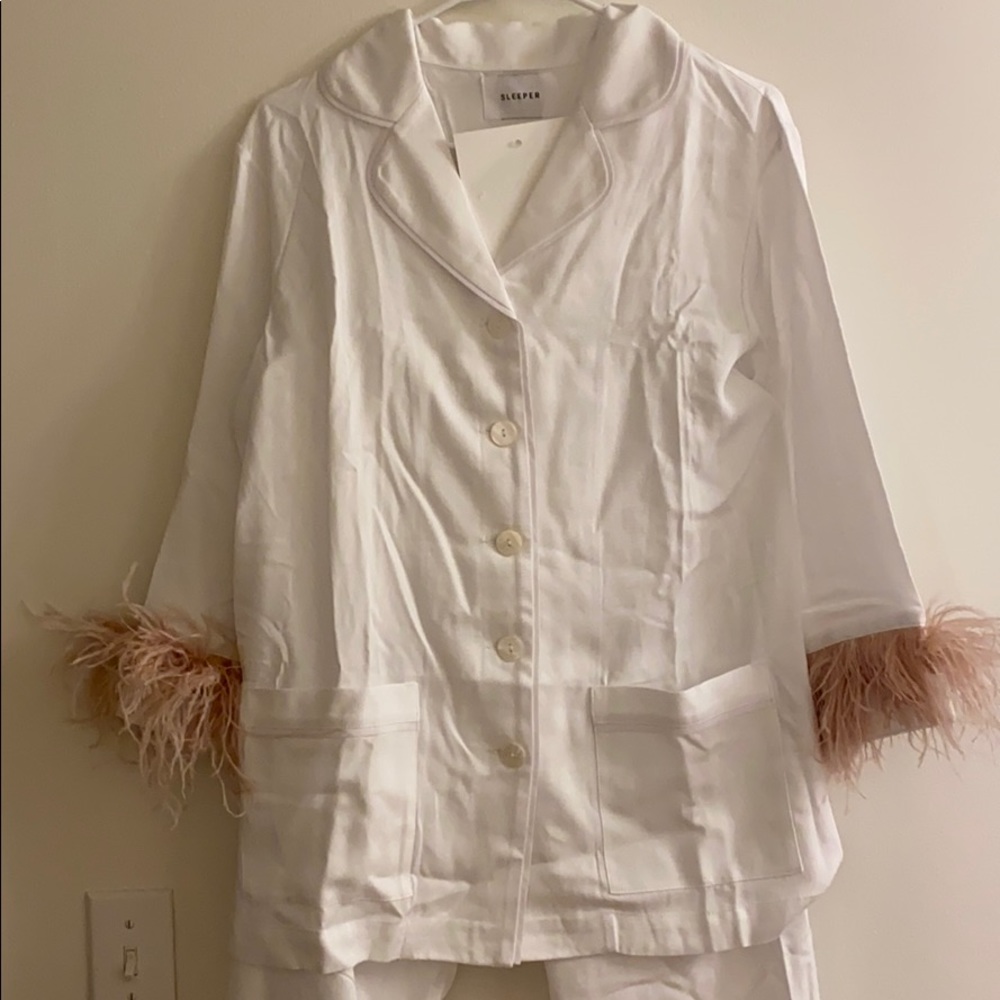 Sleeper Party Pajamas Set Double Feather